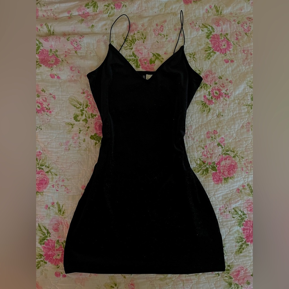 H&M little black sparkly dress